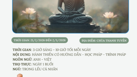 KHOÁ THỰC HÀNH MỖI NGÀY: TỬ TẾ TÂM